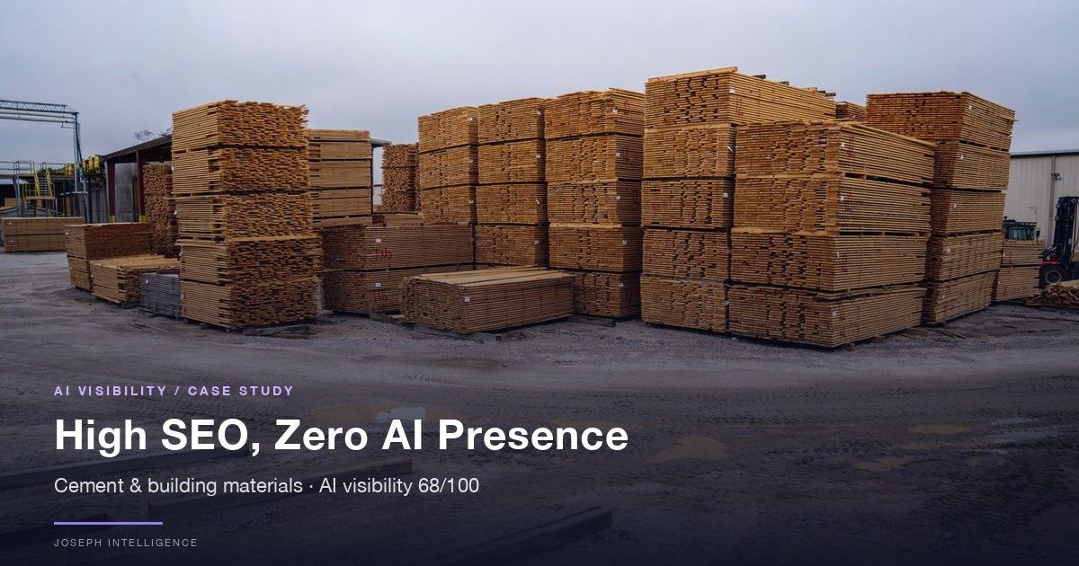 【AI Visibility Case Study】High SEO, Zero AI Presence — 68/100