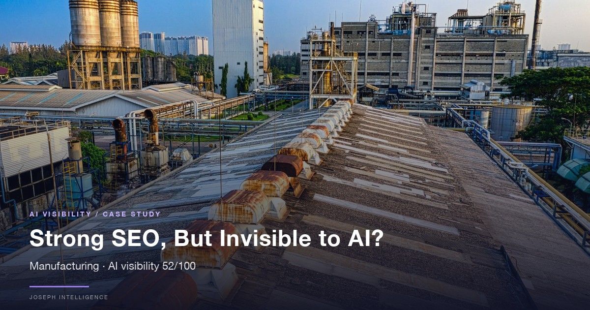 【AI Visibility Case Study】Strong SEO, But Invisible to AI? — 52/100